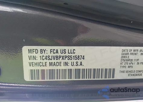 2023 Jeep Wagoneer Series Ii 4X4 из США, поврежденный, VIN 1C4SJVBPXPS515874